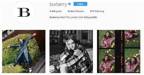 burberry instagram|Burberry Instagram shop.